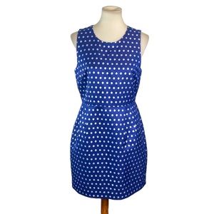 NWT J Crew Factory blue polkadot dress size 8